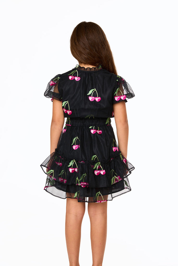 BuddyLove Mini Clementine Girls Dress - Wild Cherries