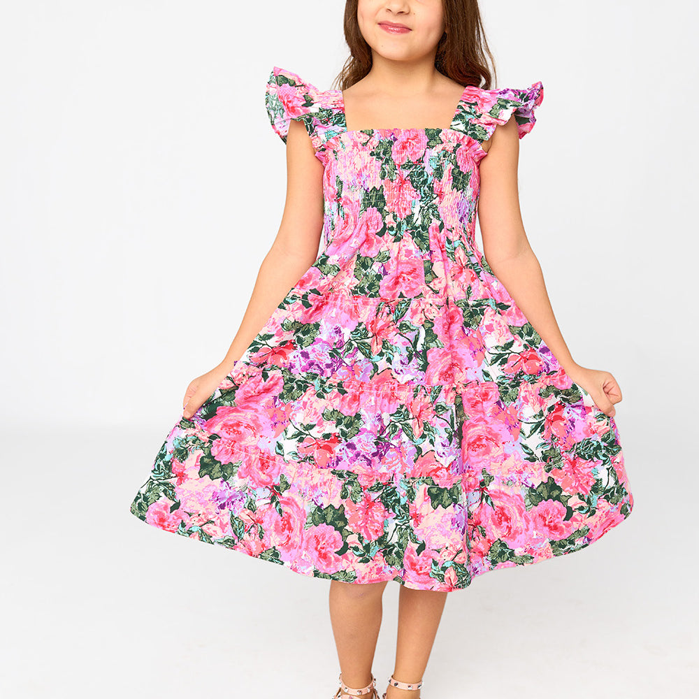 Nori Girl's Dress - Royalty