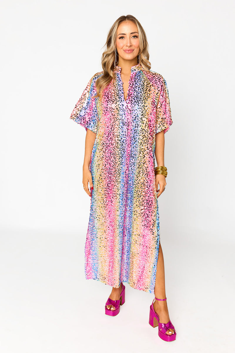 (Buddylove) The Cameron Embellished Dress-Blue