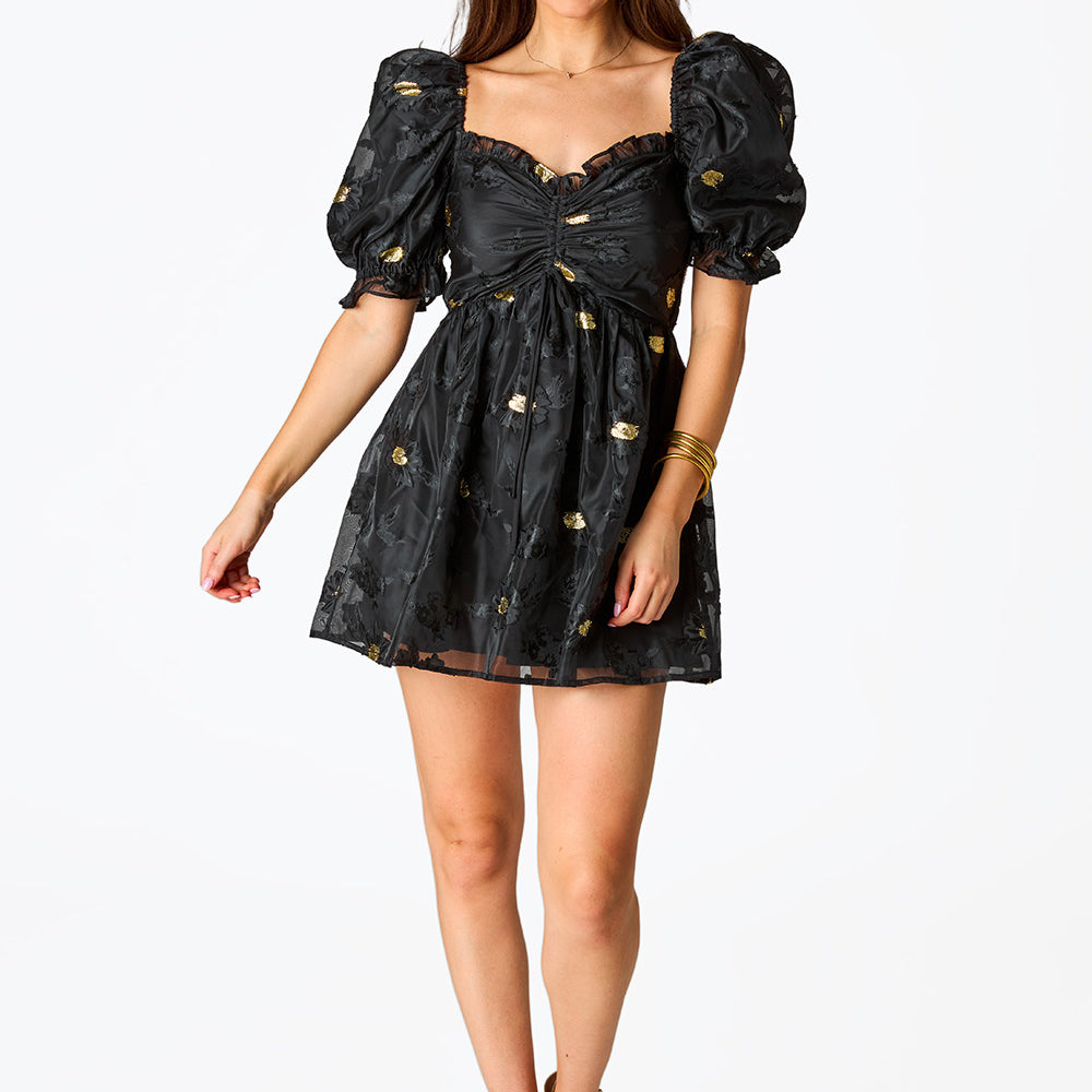 Colby Puff Sleeve Mini Dress - Koi
