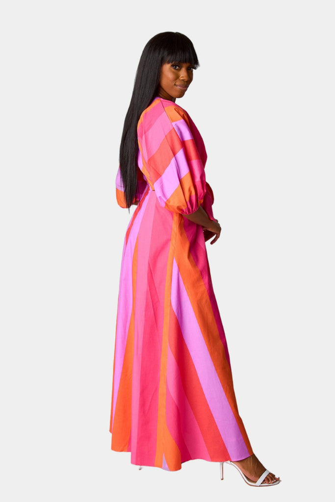 BuddyLove Maxine Cut Out Midi Dress - Candy Paint
