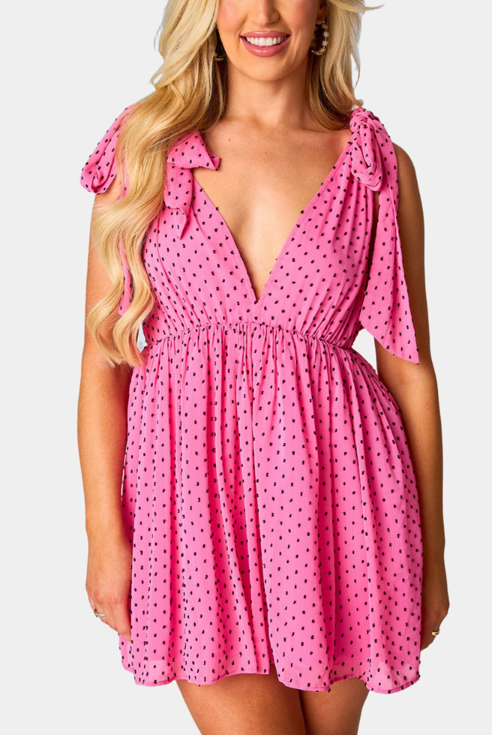 BuddyLove Melanie Tie-Shoulder Mini Dress - Minnie