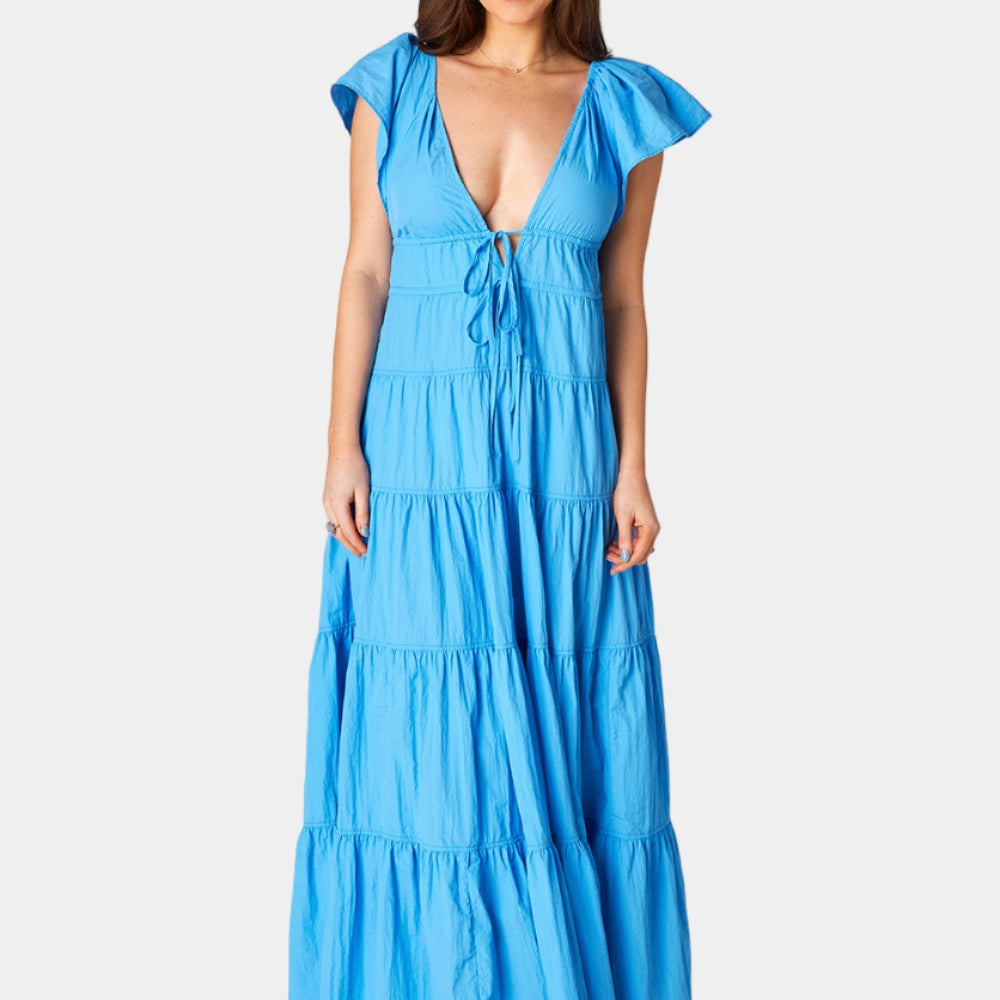 BuddyLove Holland Tiered Maxi Dress - Aquatic