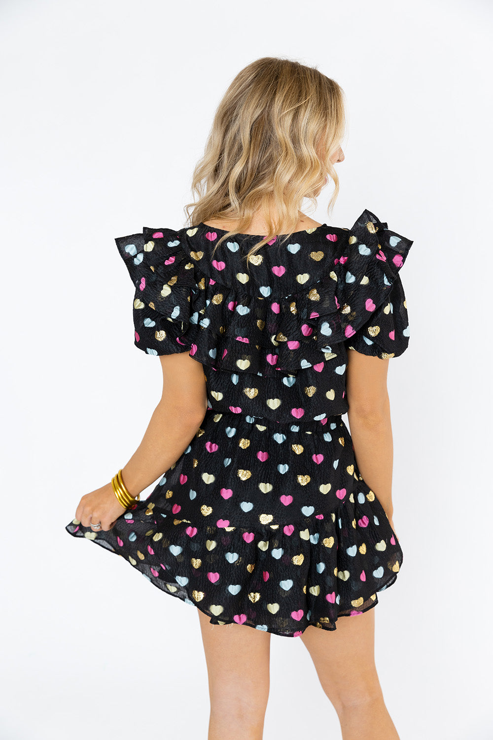 BuddyLove Norma Ruffle Sleeve Mini Dress - Nobodys Darling