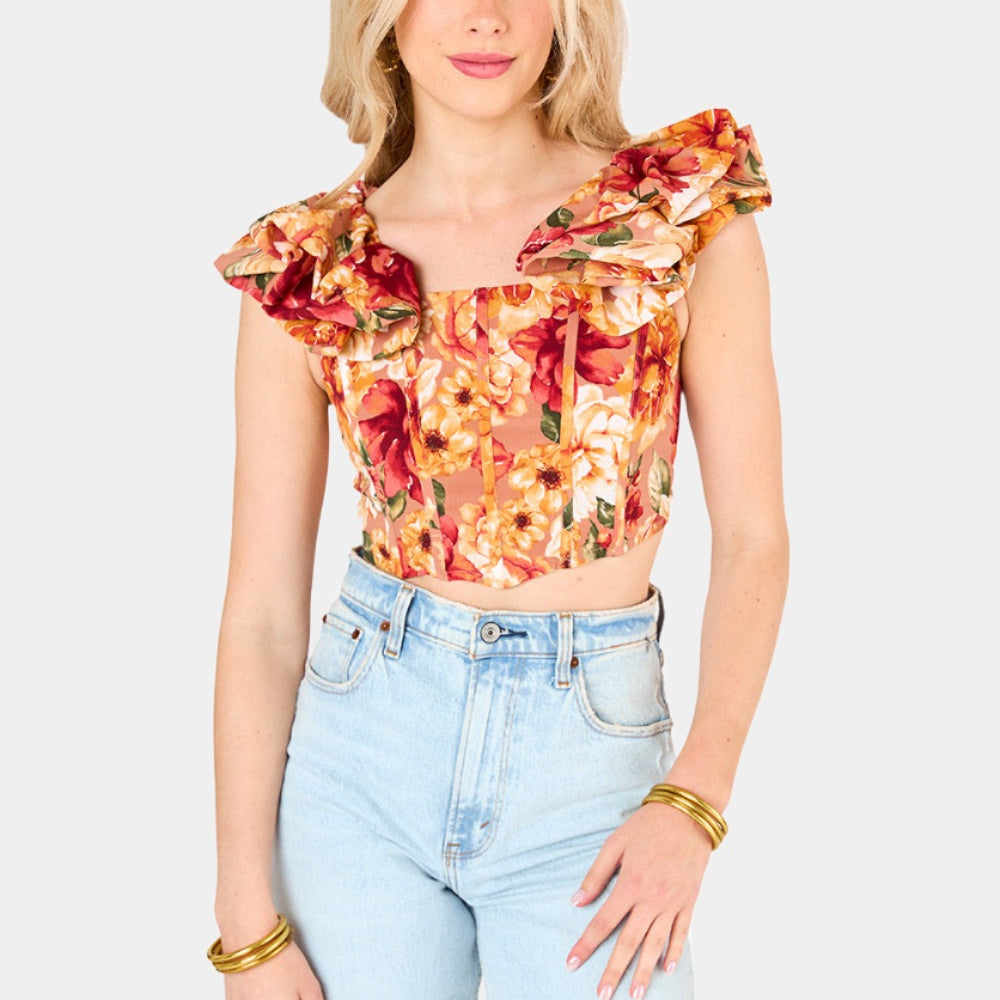 BuddyLove Della Corset Top - Harvest