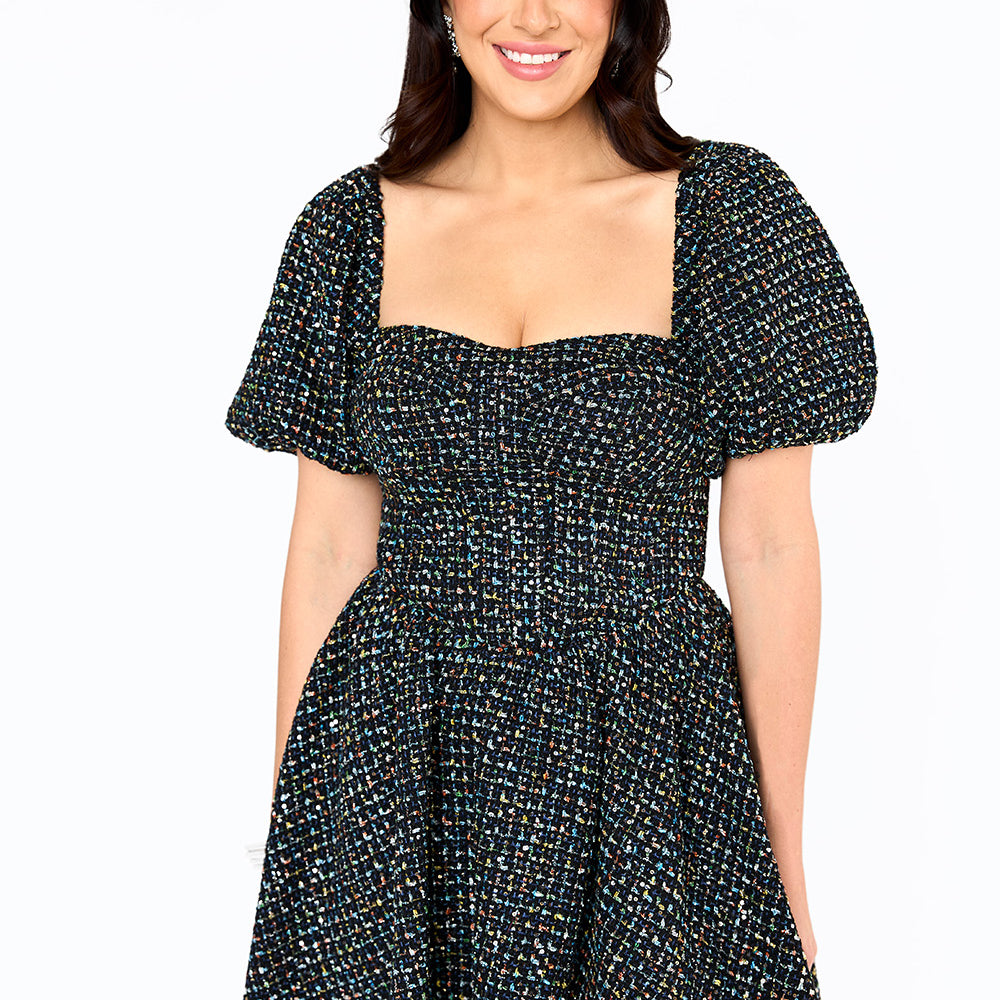 BuddyLove Romeo Puff Sleeve Mini Dress - Paparazzi