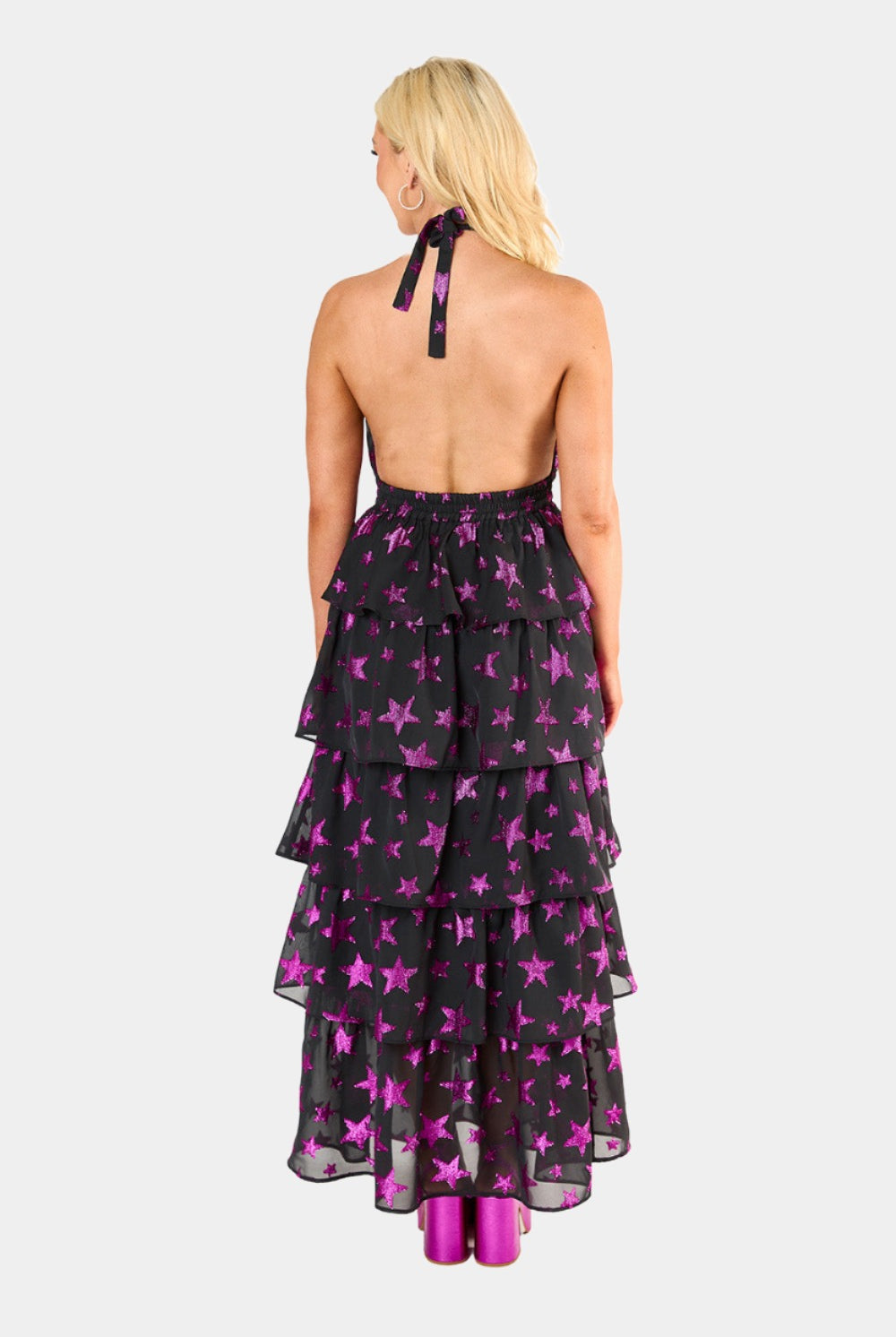 BuddyLove Talia Halter Long Dress - Celestial