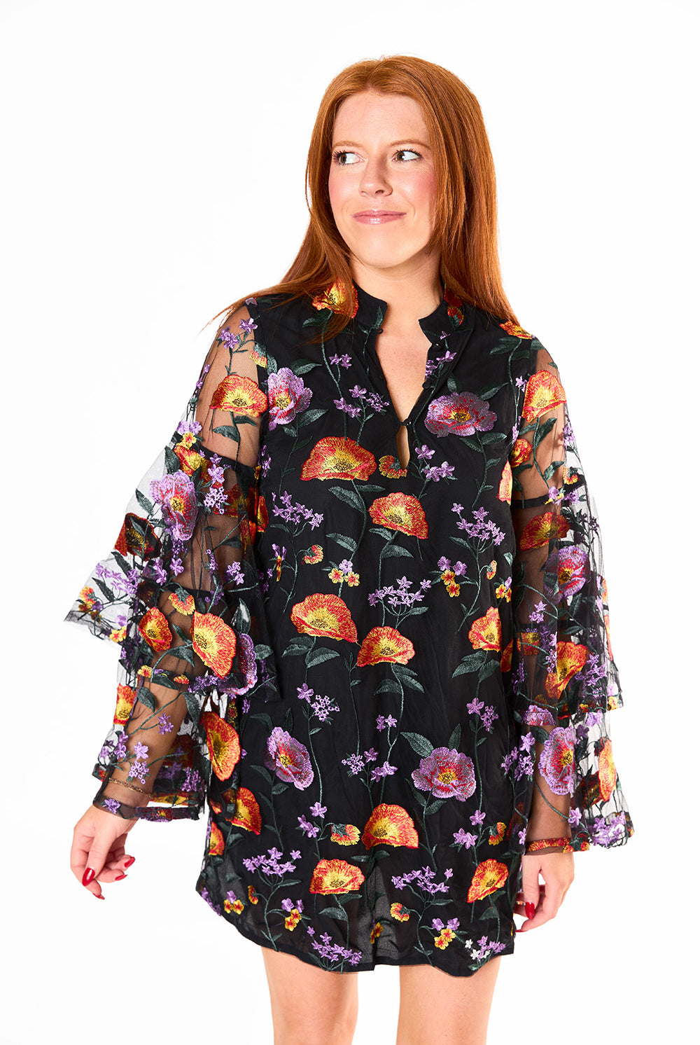 BuddyLove Gayle Long Sleeve Mini Dress - Westwind