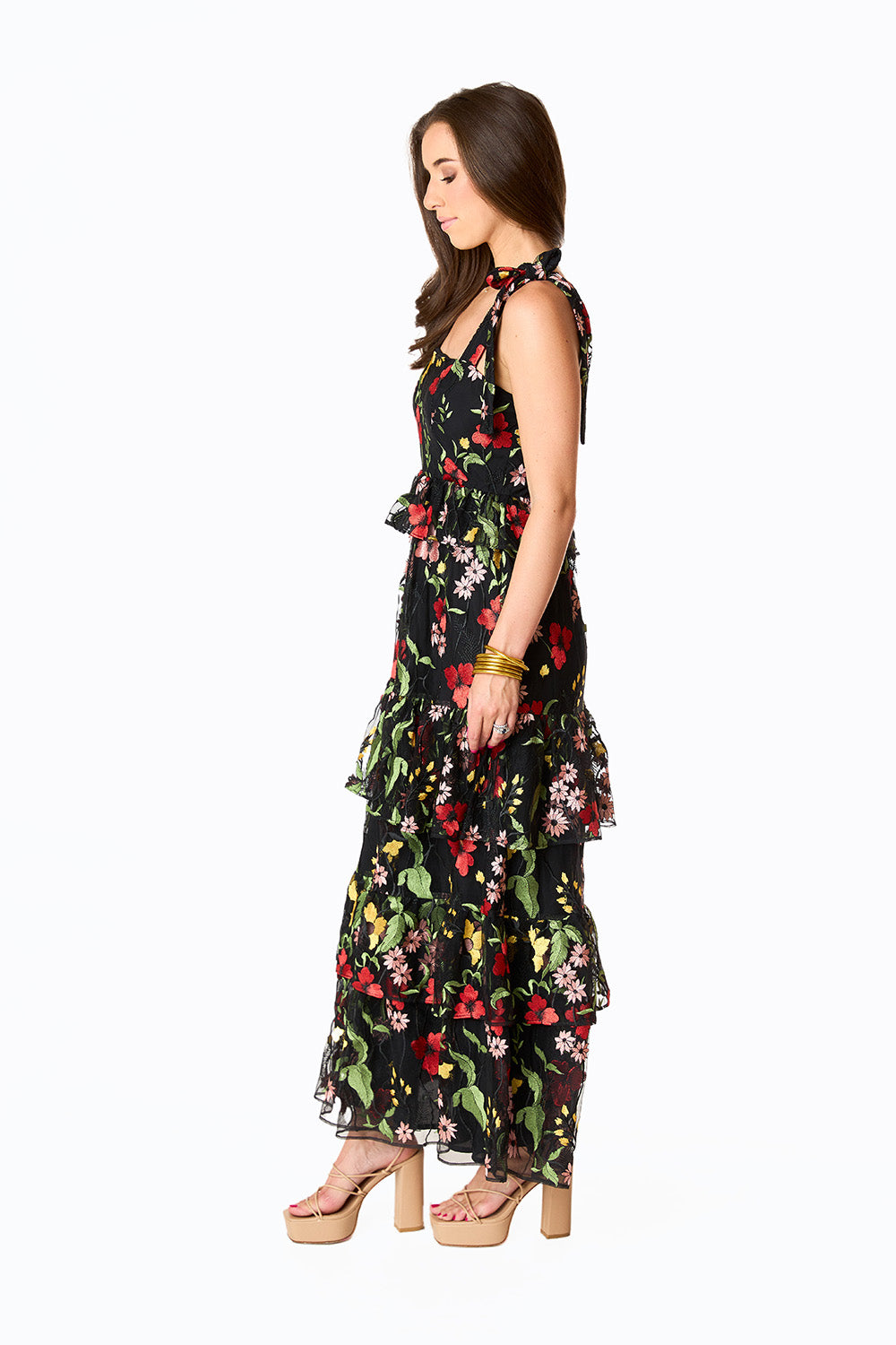 BuddyLove Edie Tie-Shoulder Maxi Dress - Lost In It