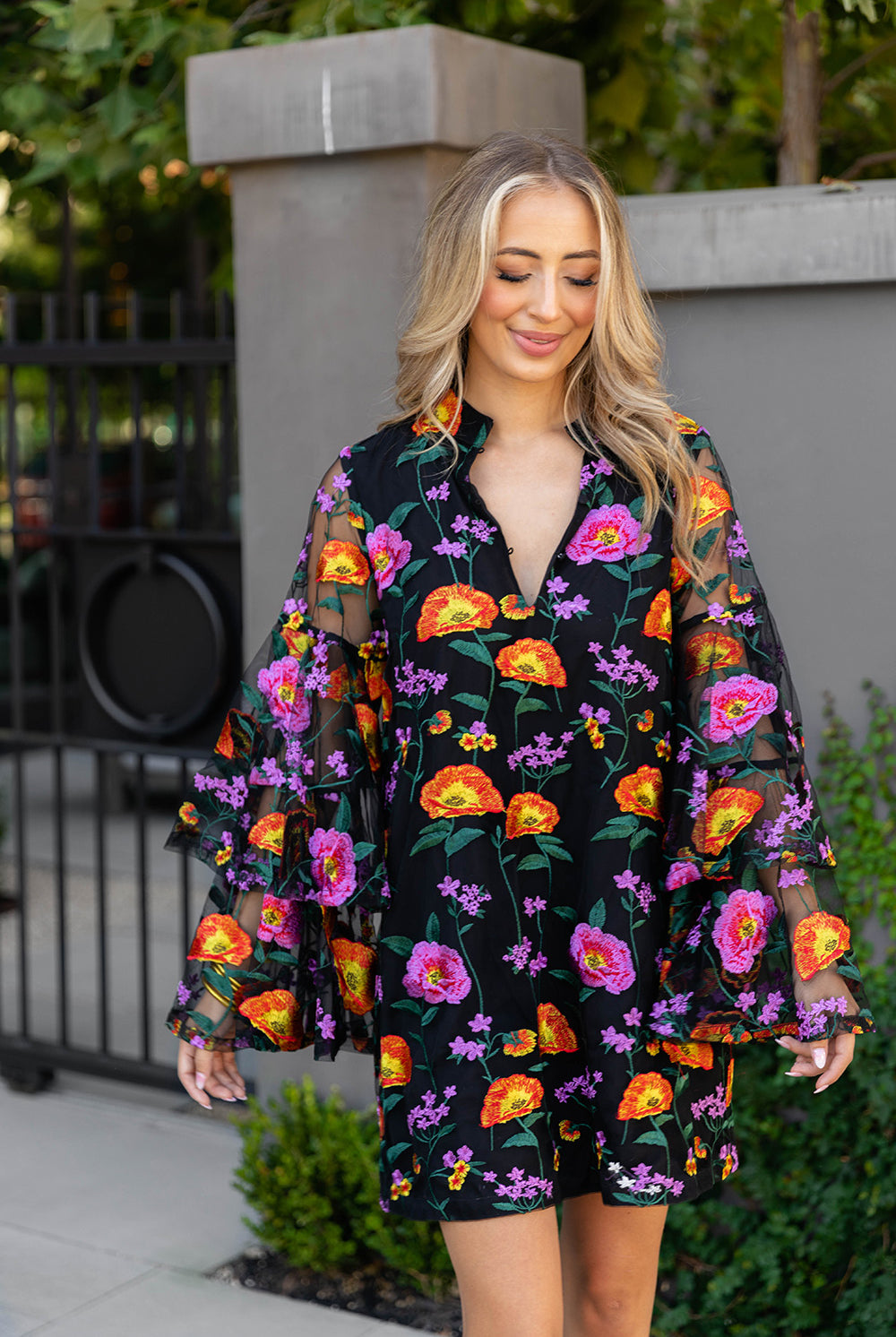 BuddyLove Gayle Long Sleeve Mini Dress - Westwind