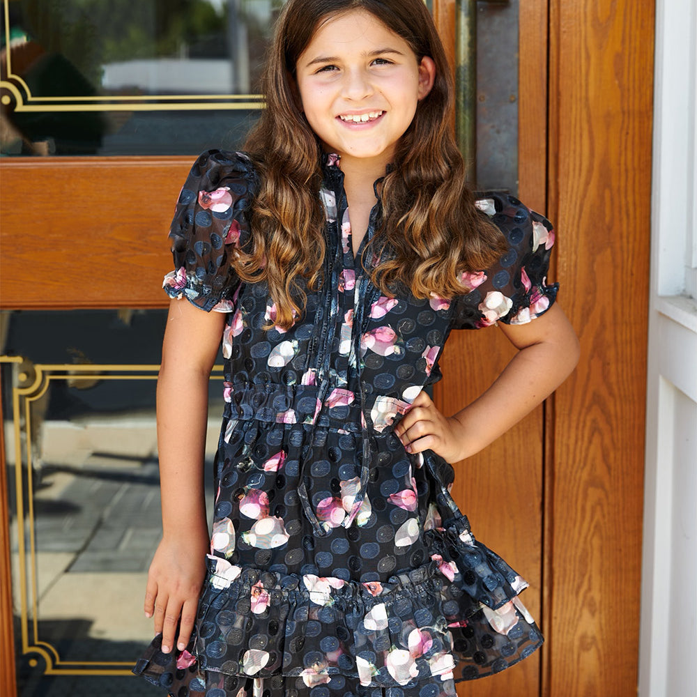 BuddyLove Mini Clementine Girls Dress - Twilight