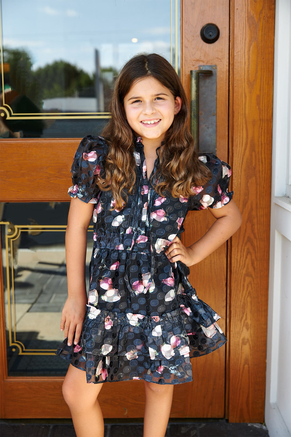 BuddyLove Mini Clementine Girls Dress - Twilight