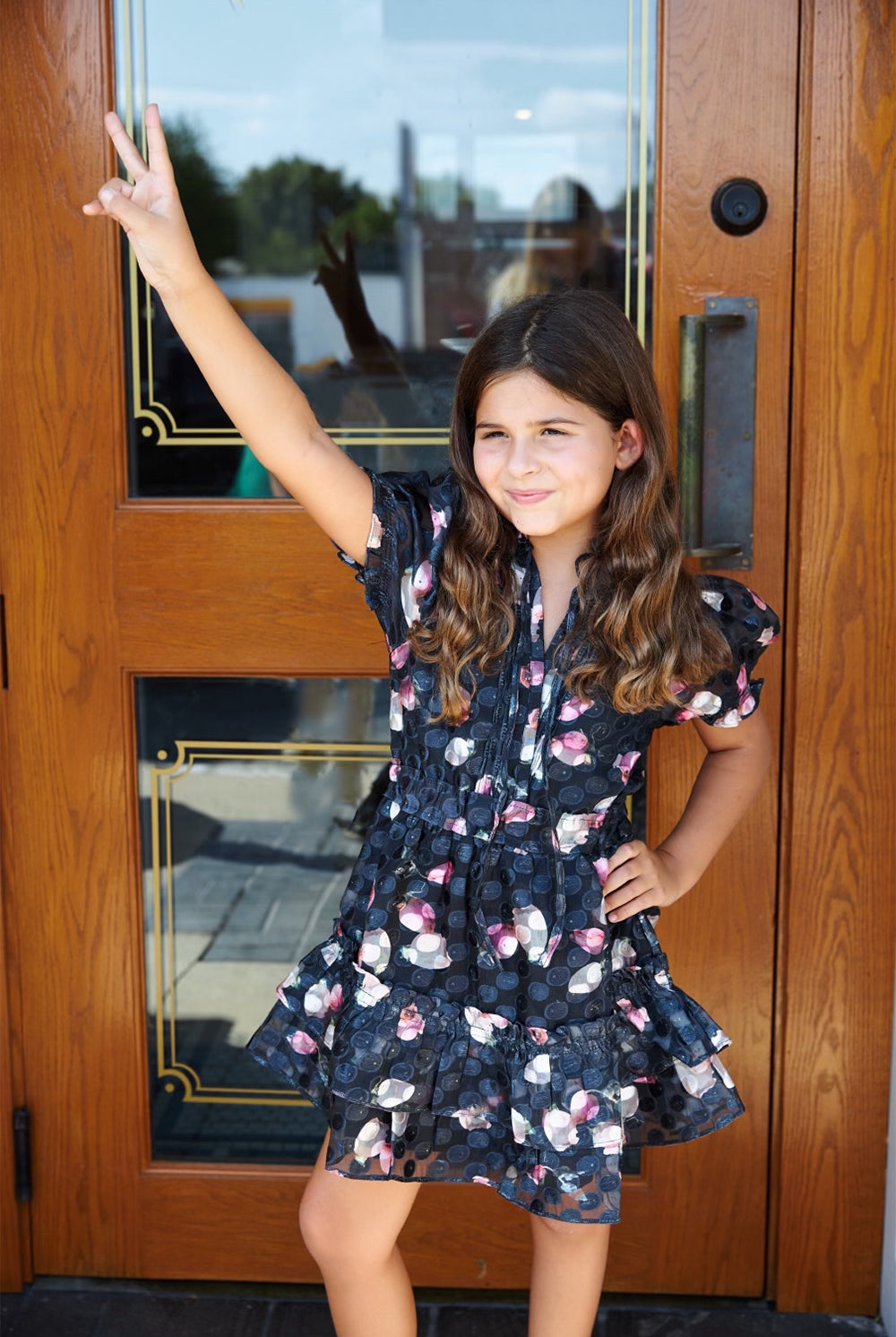 BuddyLove Mini Clementine Girls Dress - Twilight