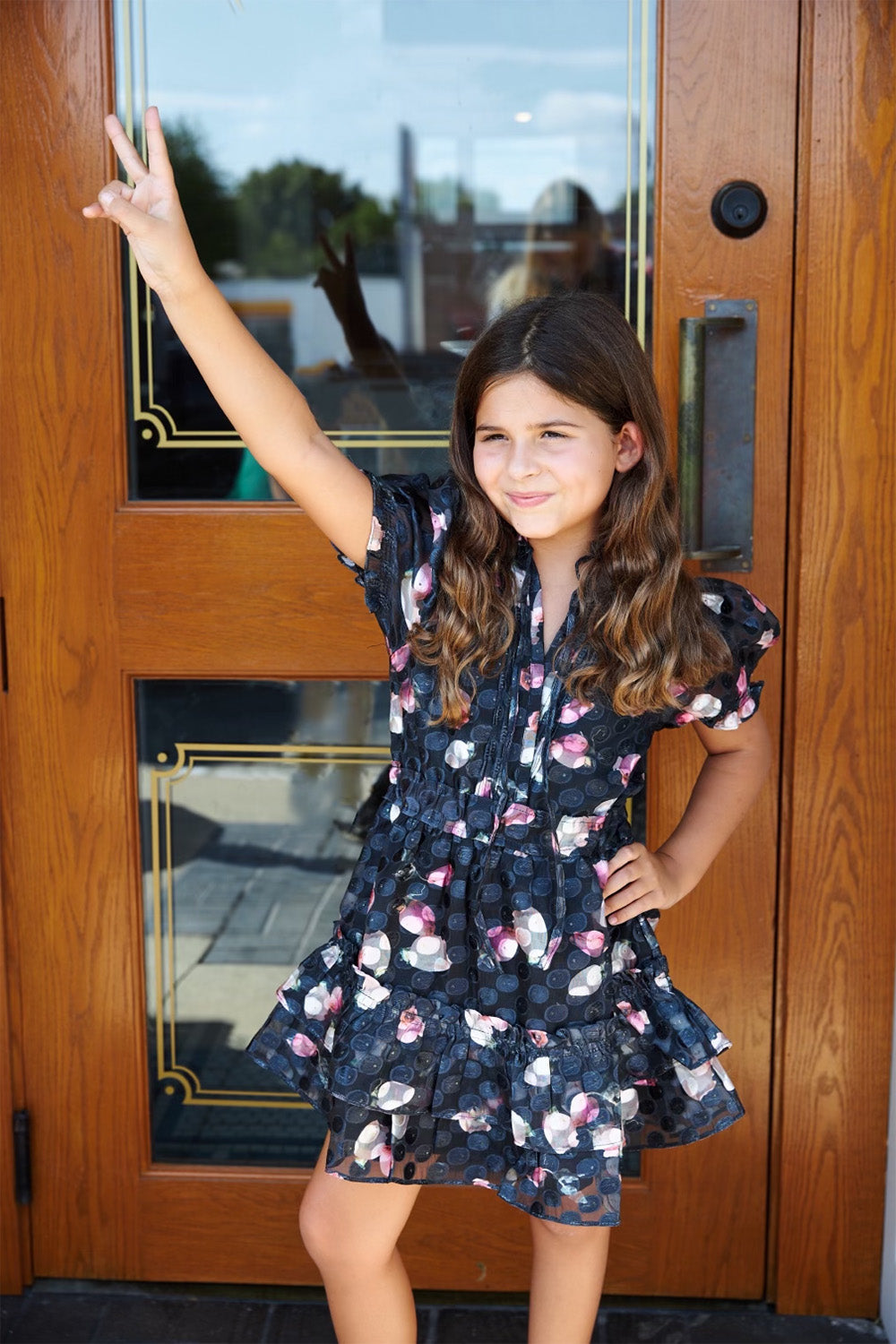 BuddyLove Mini Clementine Girls Dress - Twilight