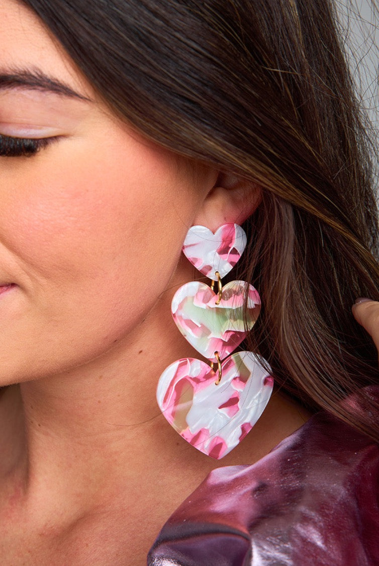 Linny Co xx BL Lola Statement Earrings - Sweetheart