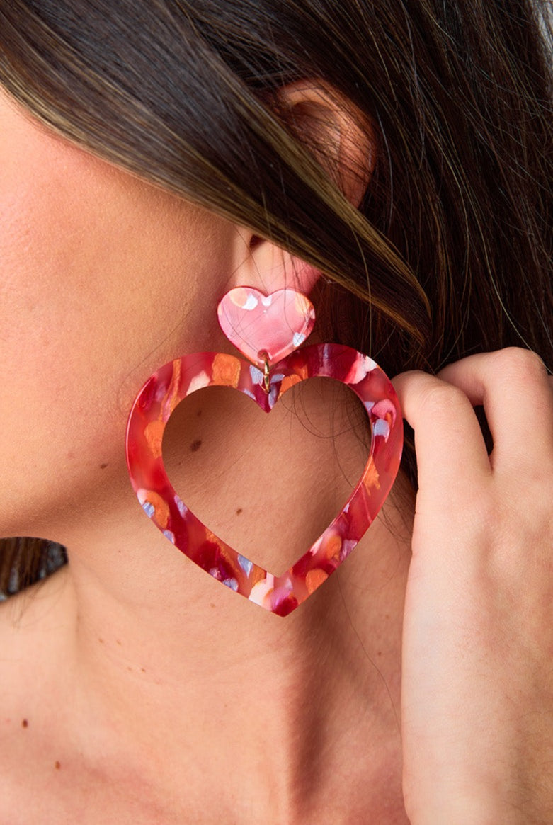 Linny Co xx BL Grayson Statement Earrings - Sunset