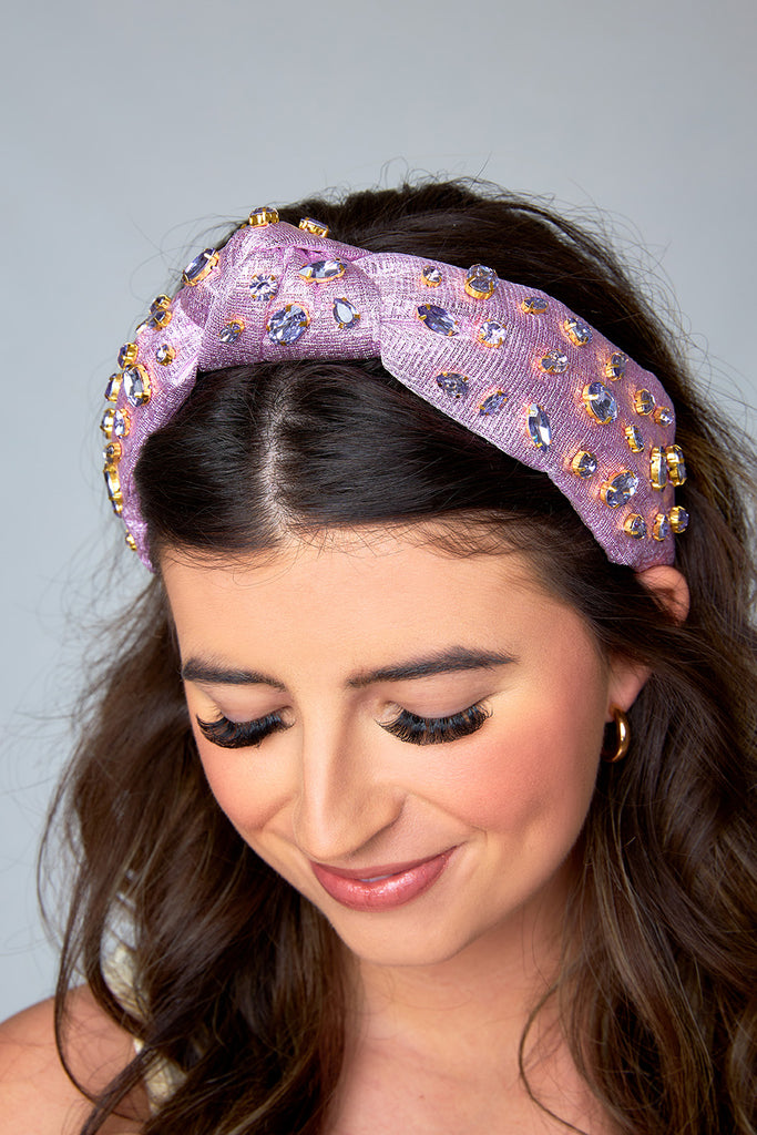 Brianna Cannon xx BL Eleanor Embellished Headband - Lilac