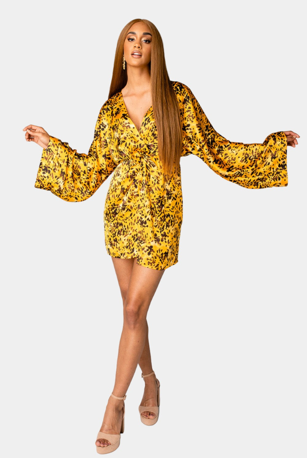 BuddyLove Gabriella Cocktail Dress - Tortoiseshell