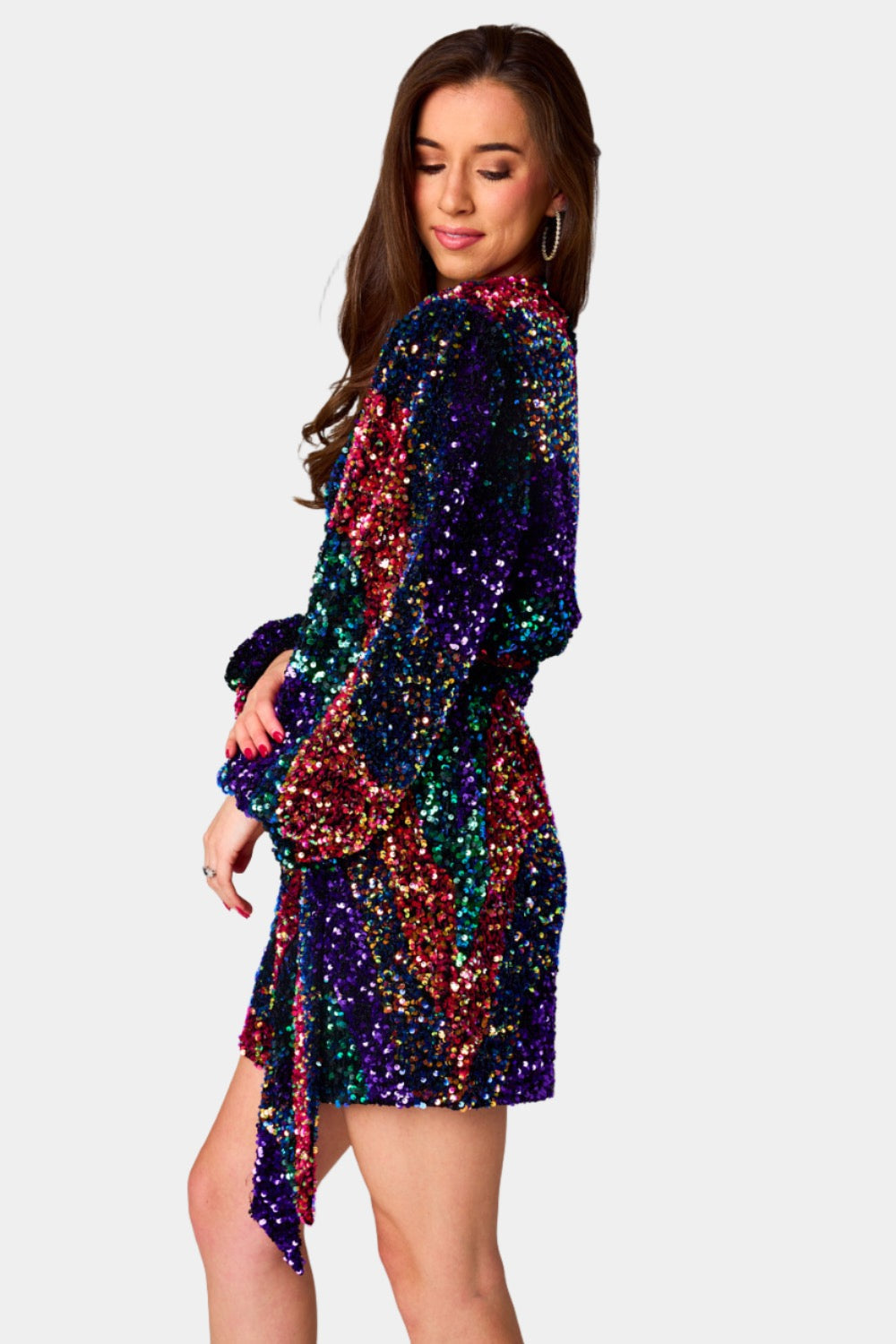BuddyLove Adeline Sequin Wrap Dress - Party