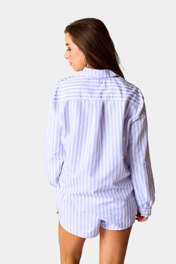 BuddyLove Ellen Outfit Set - Lilac Stripe