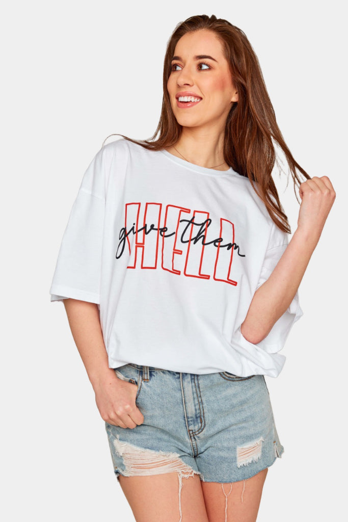 BuddyLove Marshall Oversized Graphic Tee - Give Them Hell