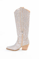 Alice Rhinestone Boots - Silver