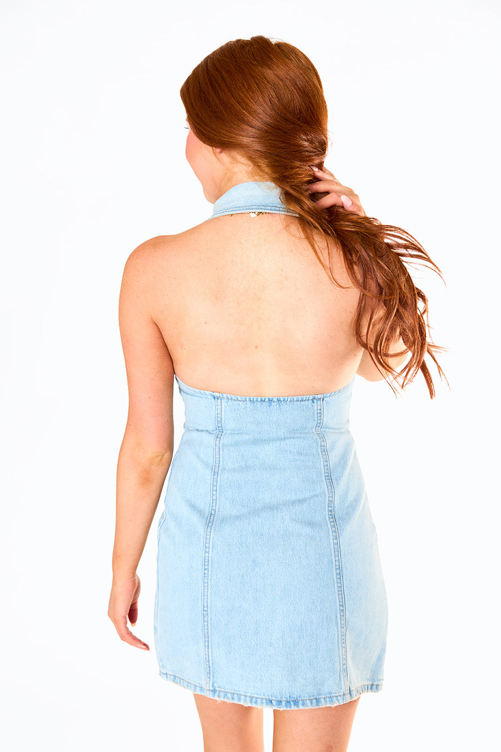 BuddyLove X Hidden | Dolly Denim Halter Dress | Light Blue – BuddyLove  Clothing Label