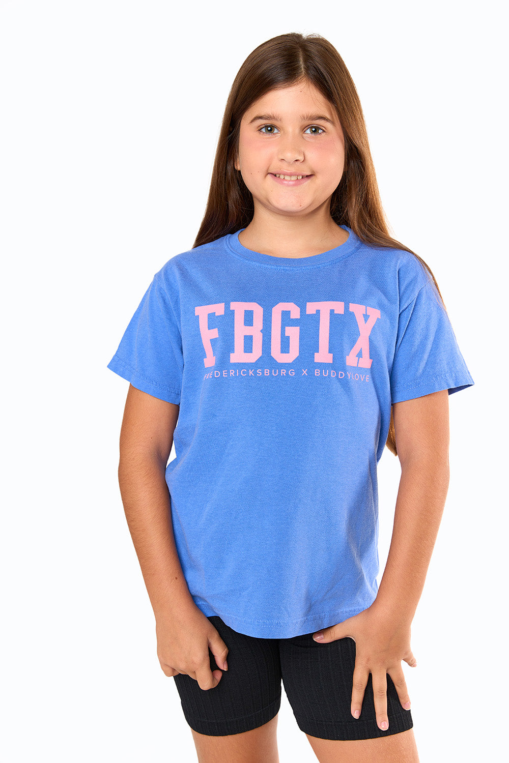 BuddyLove FBGTX Youth Graphic Tee - Flo Blue