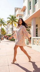 Wren Mini Dress - Pastel
