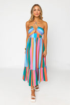 BuddyLove | Gerty Halter Midi Dress | Jelly Beans