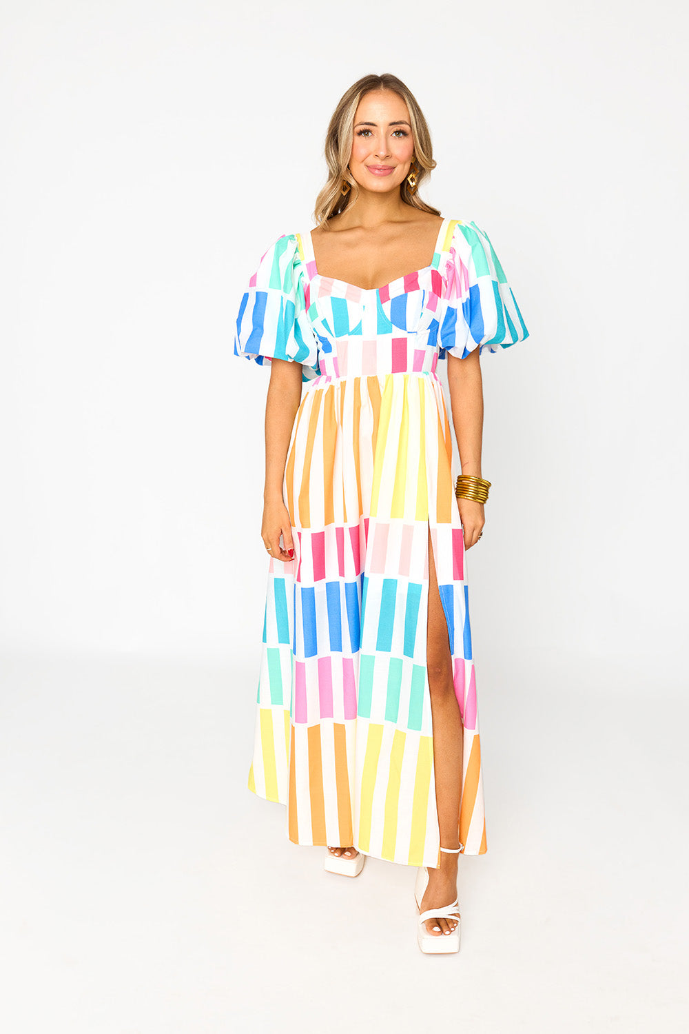 BuddyLove | Jacqueline Sweetheart Neckline Midi Dress | Newport