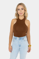 BuddyLove Jada Halter Bodysuit - Chocolate