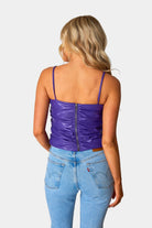 BuddyLove Jolee Vegan Leather Tank Top - Purple