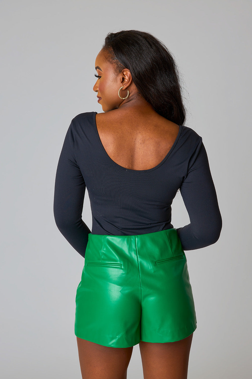 BuddyLove John Vegan Leather Envelope Skort - Green