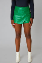 BuddyLove John Vegan Leather Envelope Skort - Green