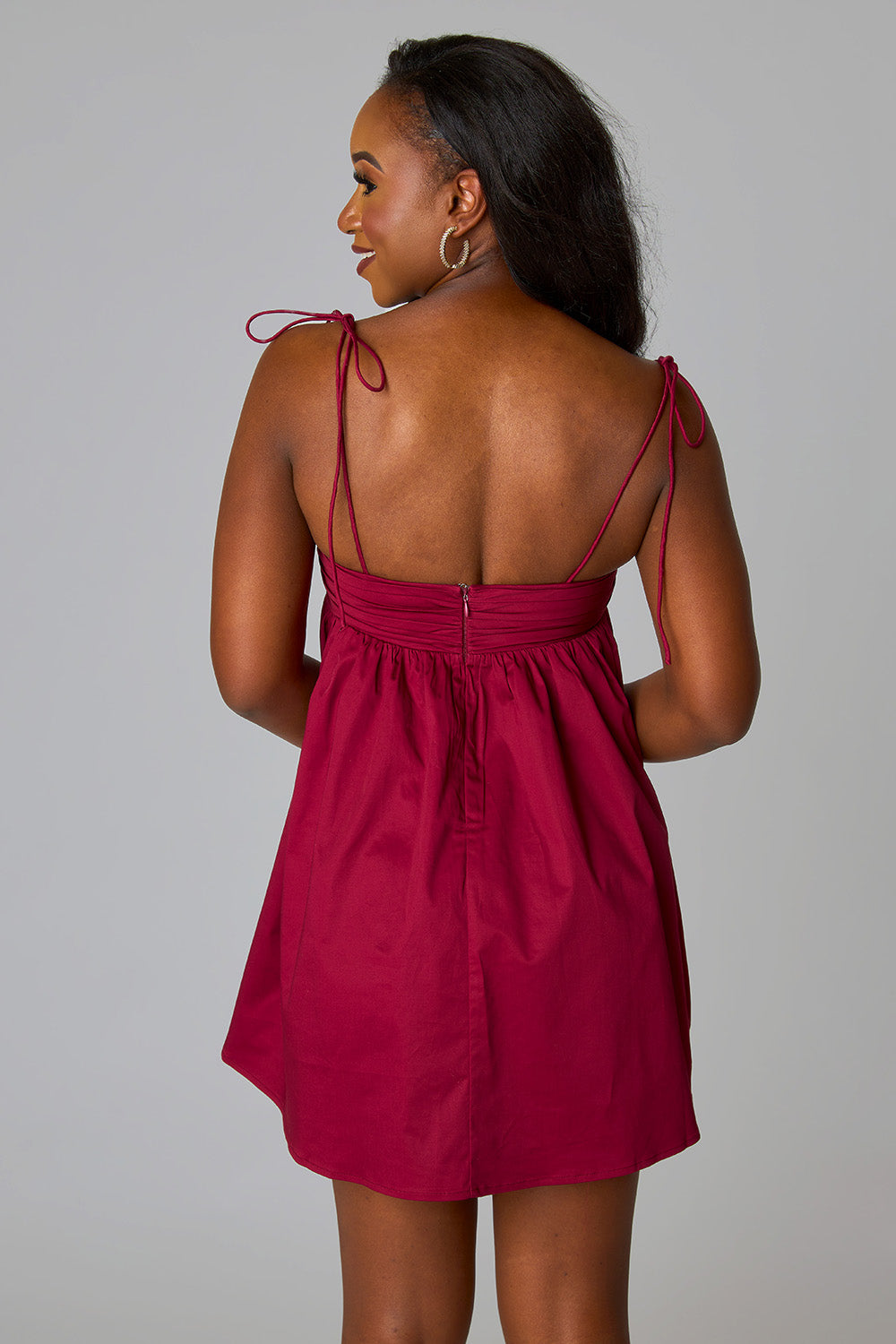 BuddyLove Ken Mini Dress - Maroon