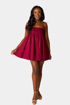 BuddyLove Ken Mini Dress - Maroon