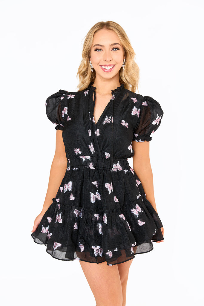 BuddyLove Clementine Elastic Waist Mini Dress - Pandora