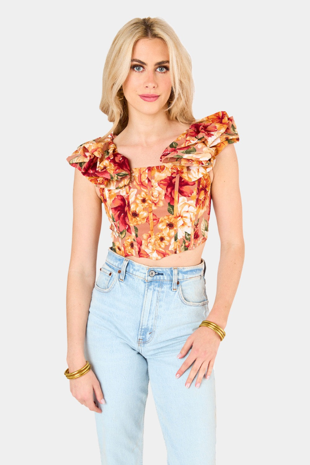 BuddyLove Della Corset Top - Harvest