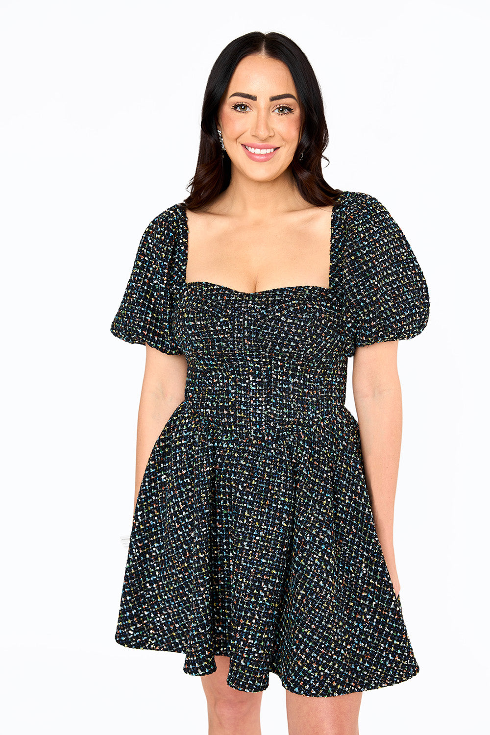 BuddyLove Romeo Puff Sleeve Mini Dress - Paparazzi