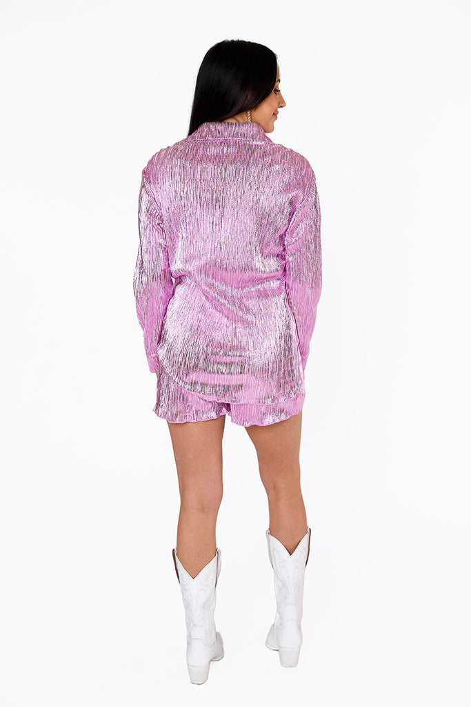 BuddyLove Veronica Textured Outfit Set - Fuchsia