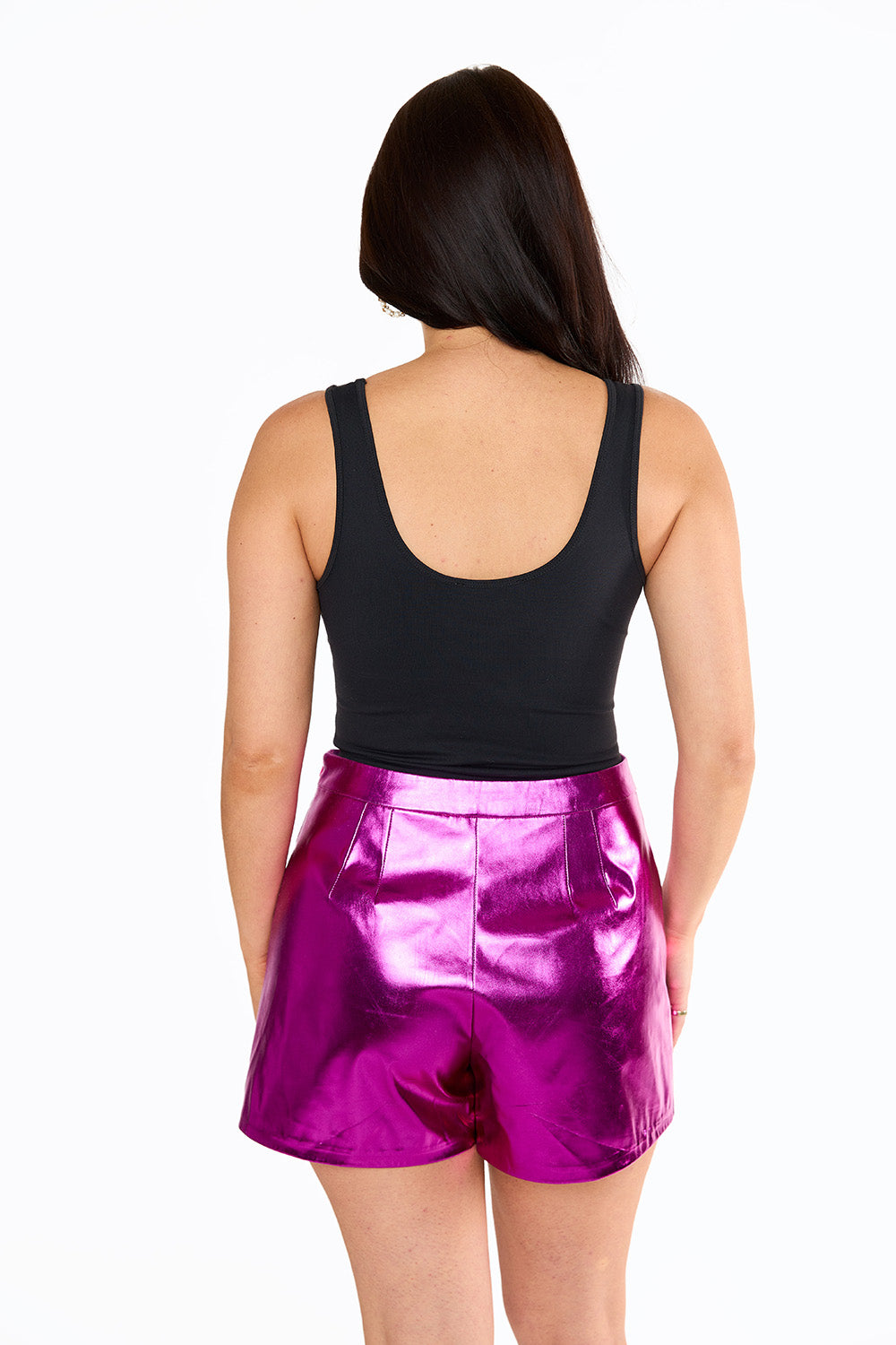 BuddyLove Chelsea Vegan Leather Skort - Magenta