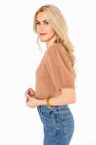 BuddyLove Macy Crop Sweater - Coffee