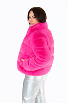 BuddyLove Noella Faux Fur Jacket - Hot Pink