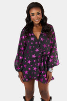 BuddyLove Jace Long Sleeve Romper - Celestial