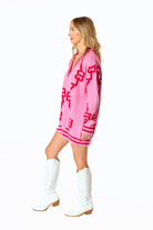 BuddyLove Varsity Cardigan Dress - Lovey Dovey