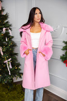 BuddyLove Carmine Faux Fur Trim Coat - Star Dust