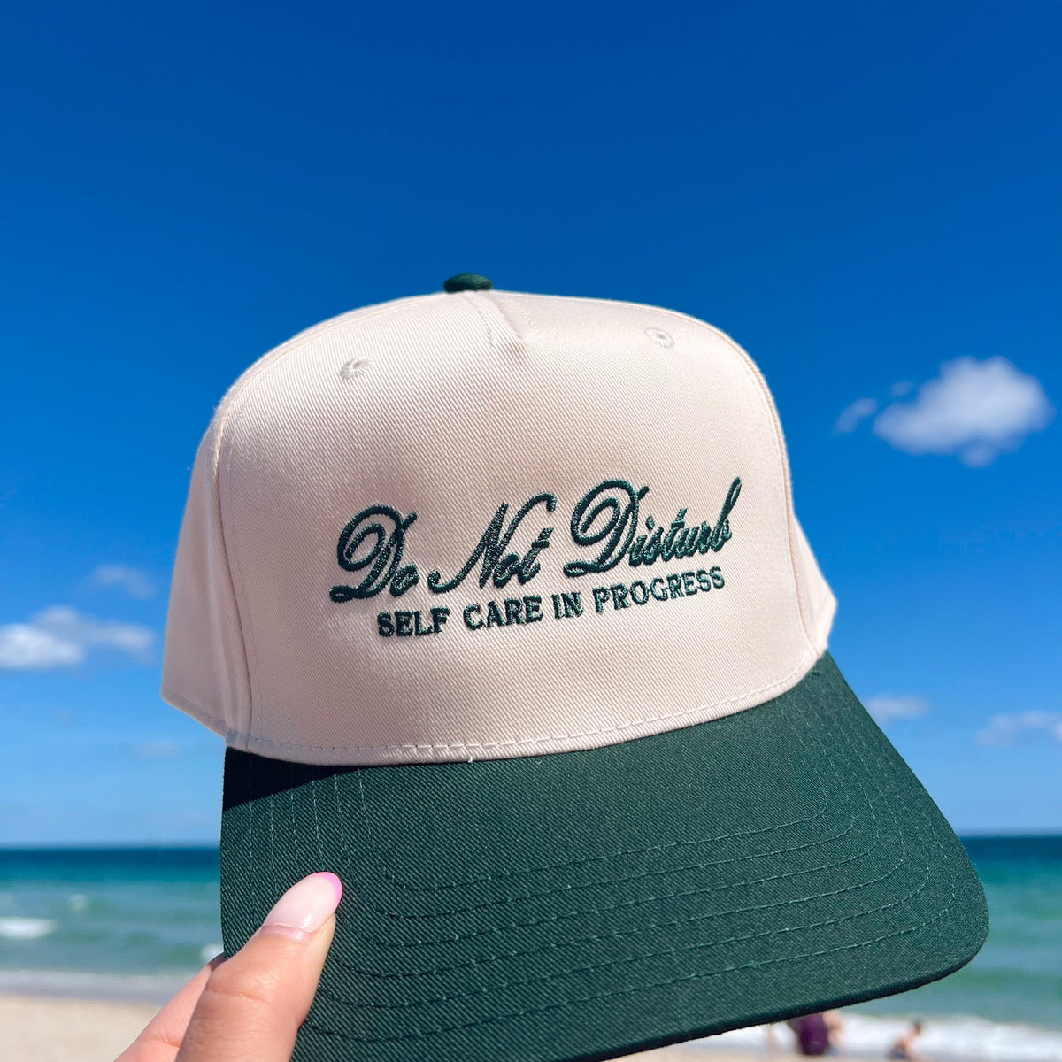 Do Not Disturb Self Care in Progress - Green Vintage Trucker Hat ...