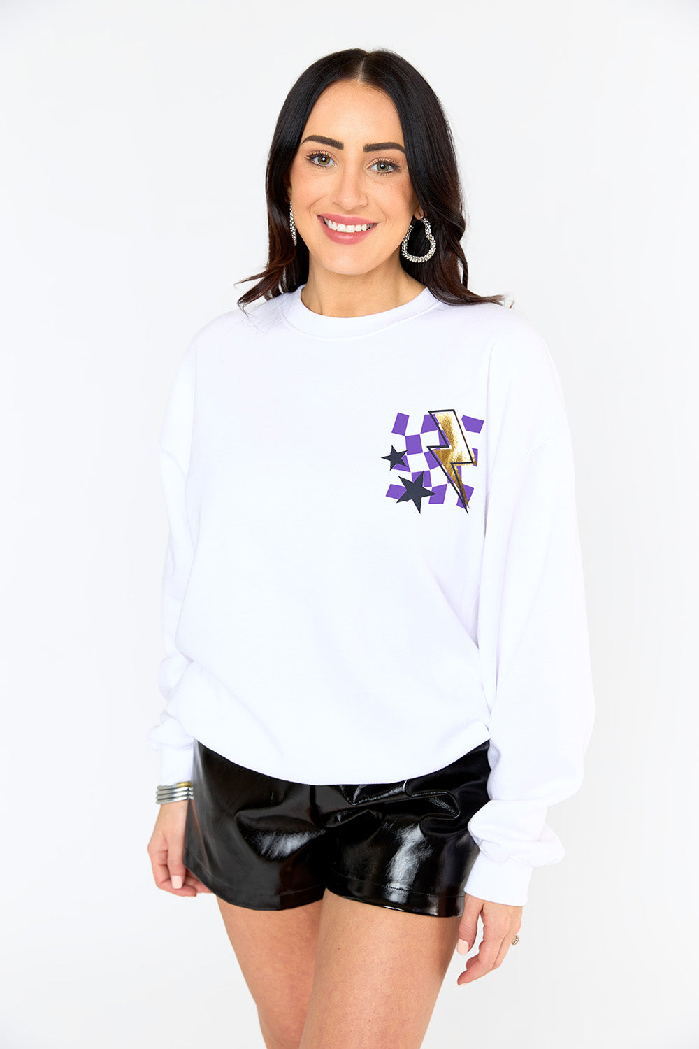 BuddyLove Devon Graphic Sweatshirt - Down Set Purple