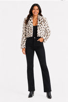 Boho Short Coat - Snow Leopard